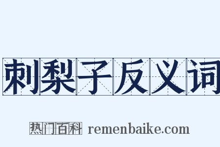 刺梨子反义词是什么意思的图片